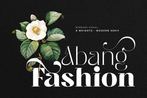 Abang Fashion: A Display Font That Lifts Editorial Design