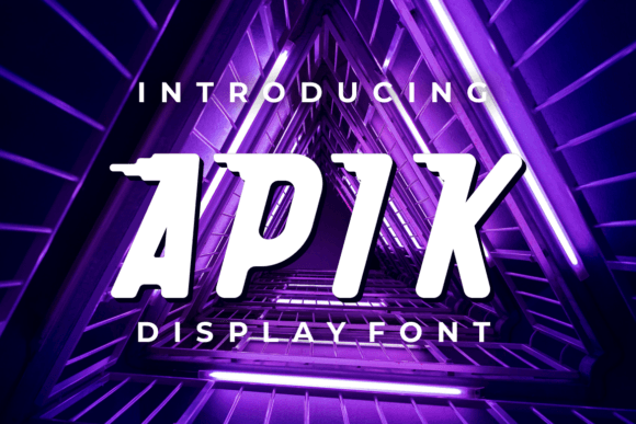 Apik: A Modern Display Font for Digital Creators