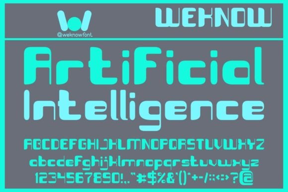 Artificial Intelligence Font: Sharp, Futuristic Display Type for Campaign Impact