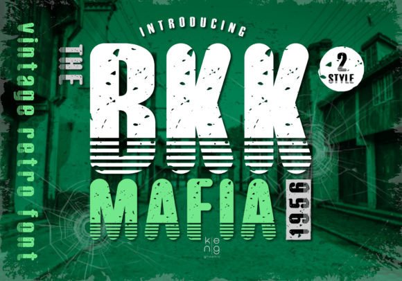Bkk Mafia Font: The Retro Display Typeface That Stops the Scroll