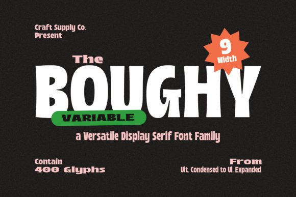 Boughy: A Modern Display Font for Editorial Impact