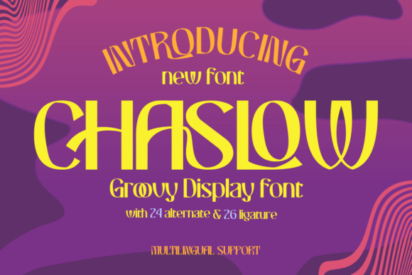 Chaslow Display Font: A Bold Personality for Brand Visuals