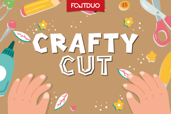 Crafty Cut: A Friendly Display Font for Small Business Branding