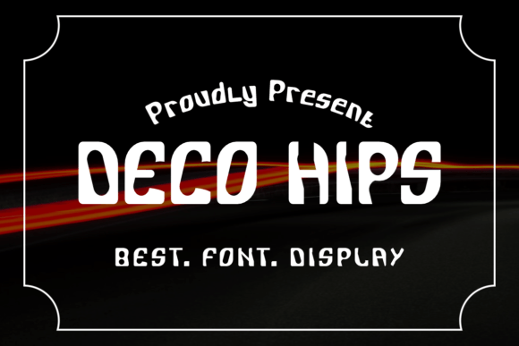 Deco Hips: A Playful Display Font for Editorial Impact