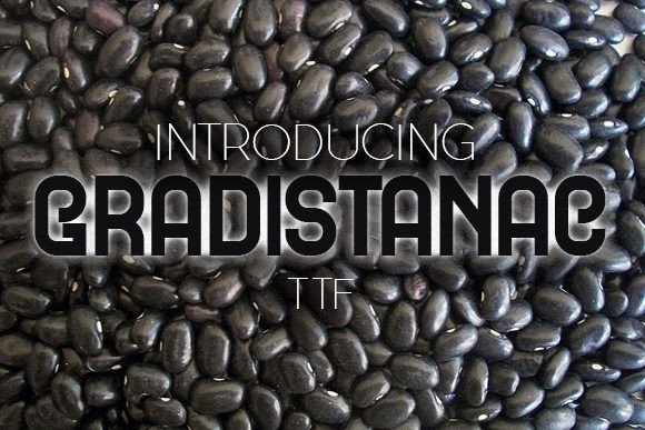 Gradistanac: A Display Typeface That Makes Your Headlines Pop