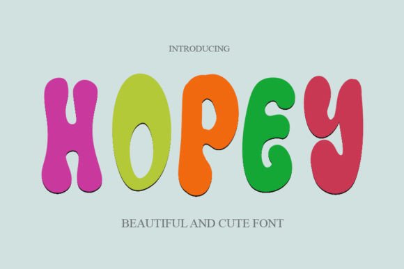 Hopey Display Font for Small Business Branding