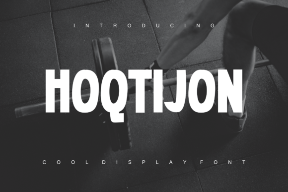 Hoqtijon: A Bold Display Font That Cuts Through the Feed