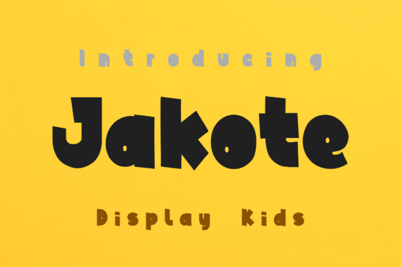 Jakote: A Playful Display Font for Friendly Digital Brands