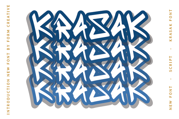 Krasak: A Strong Display Font for Confident Branding