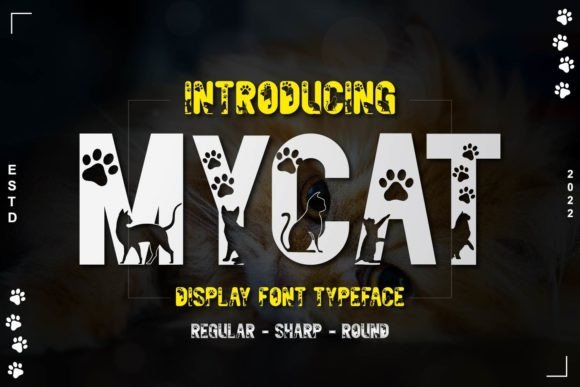 Mycat Font: A Cat-Themed Typeface for Joyful Branding