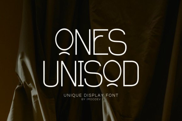Ones Unisod: A Sleek Display Font for Handmade Creators