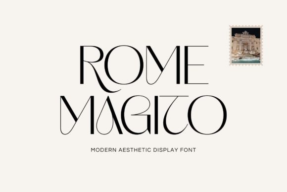Rome Magito: A Luxe Serif Font for Handmade Charm