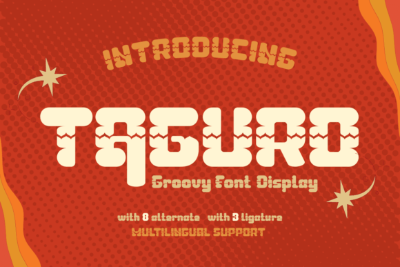 Taguro: A Geometric Display Font for Bold Editorial Design