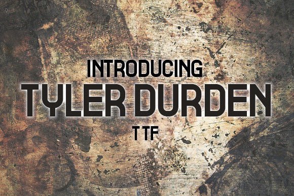 Tyler Durden: A Bold Display Typeface for Handmade Brands